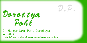 dorottya pohl business card